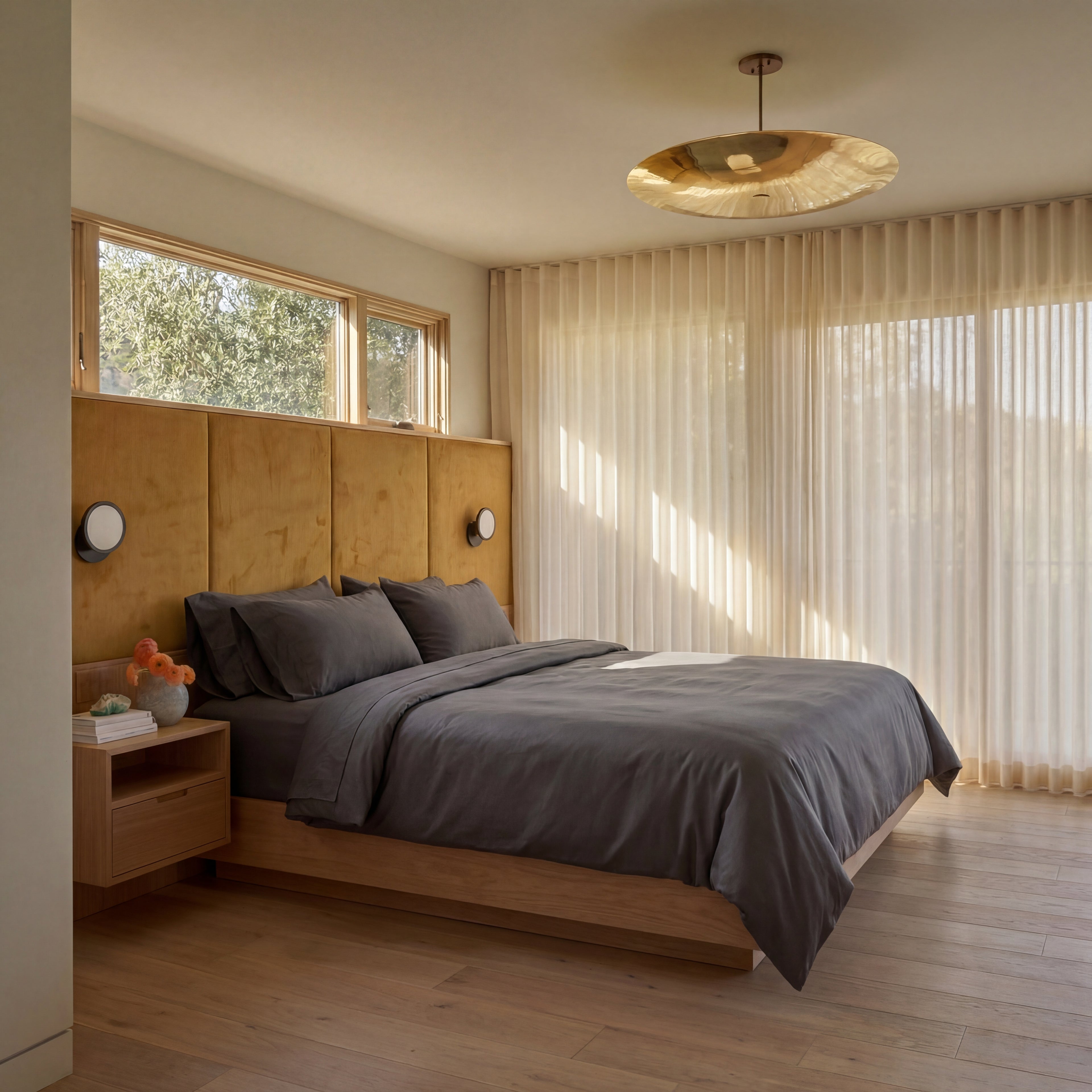 Satijn beddengoed set - donkergrijs