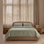 Percale beddengoed set - groen