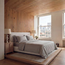 Satijn beddengoed set - grijs