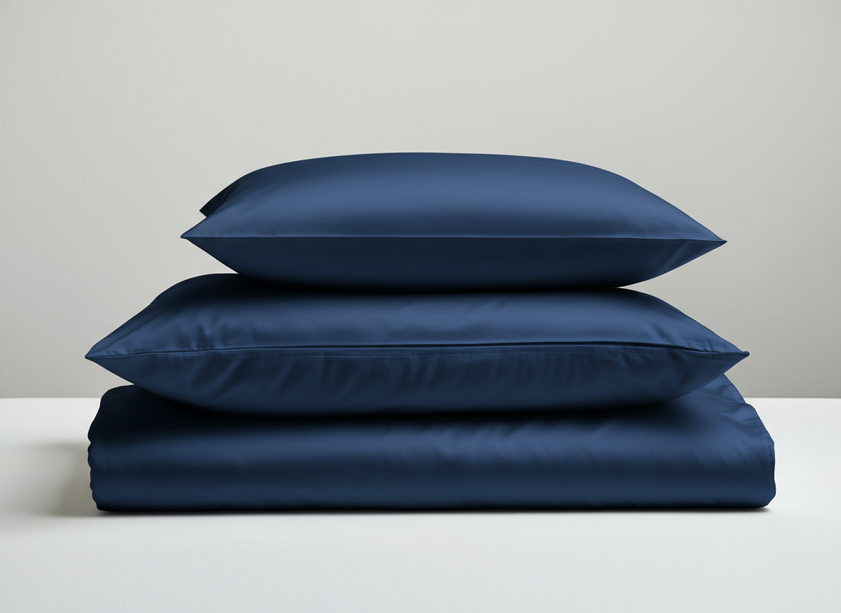 Satijn beddengoed set - Marine