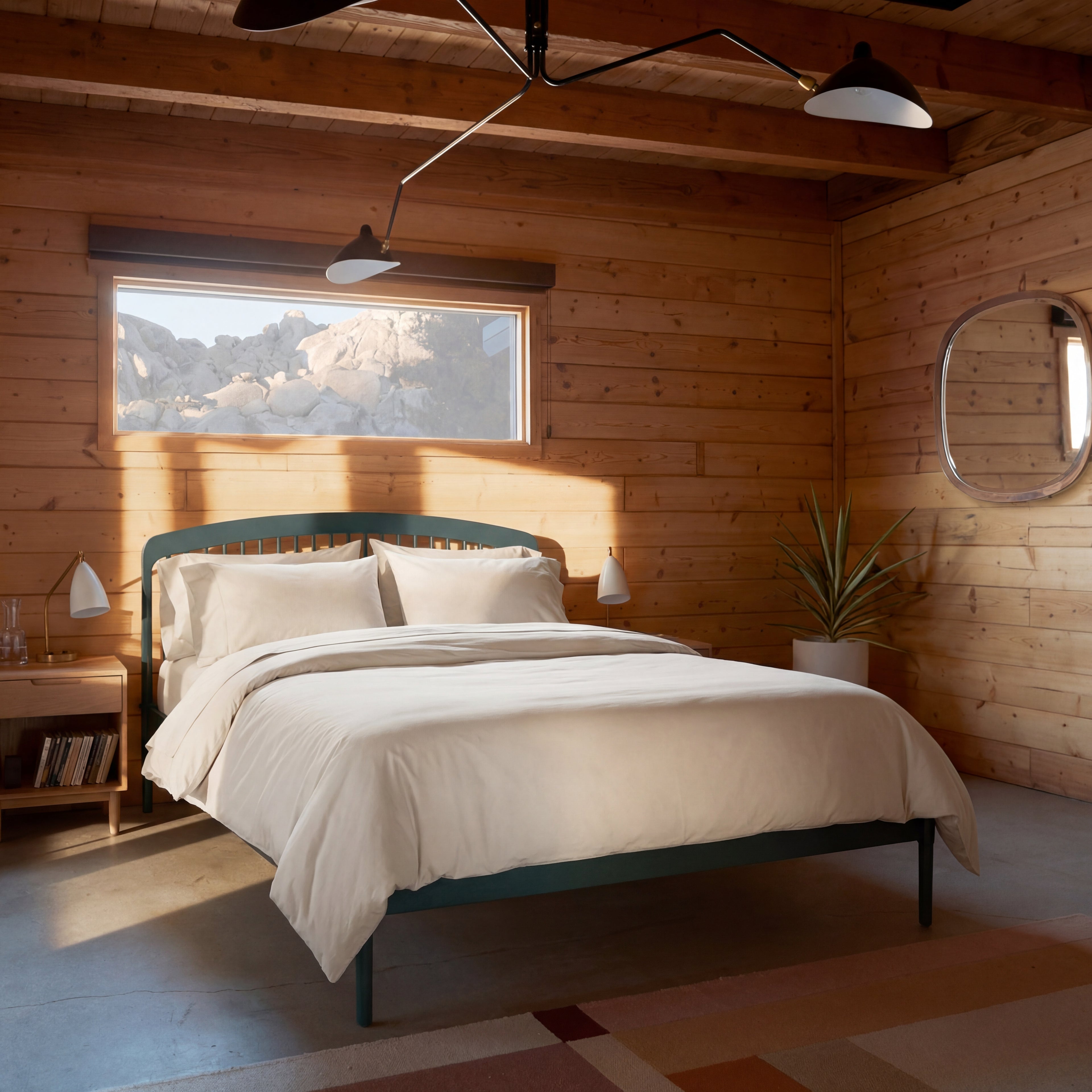 Percale beddengoed set  - creme