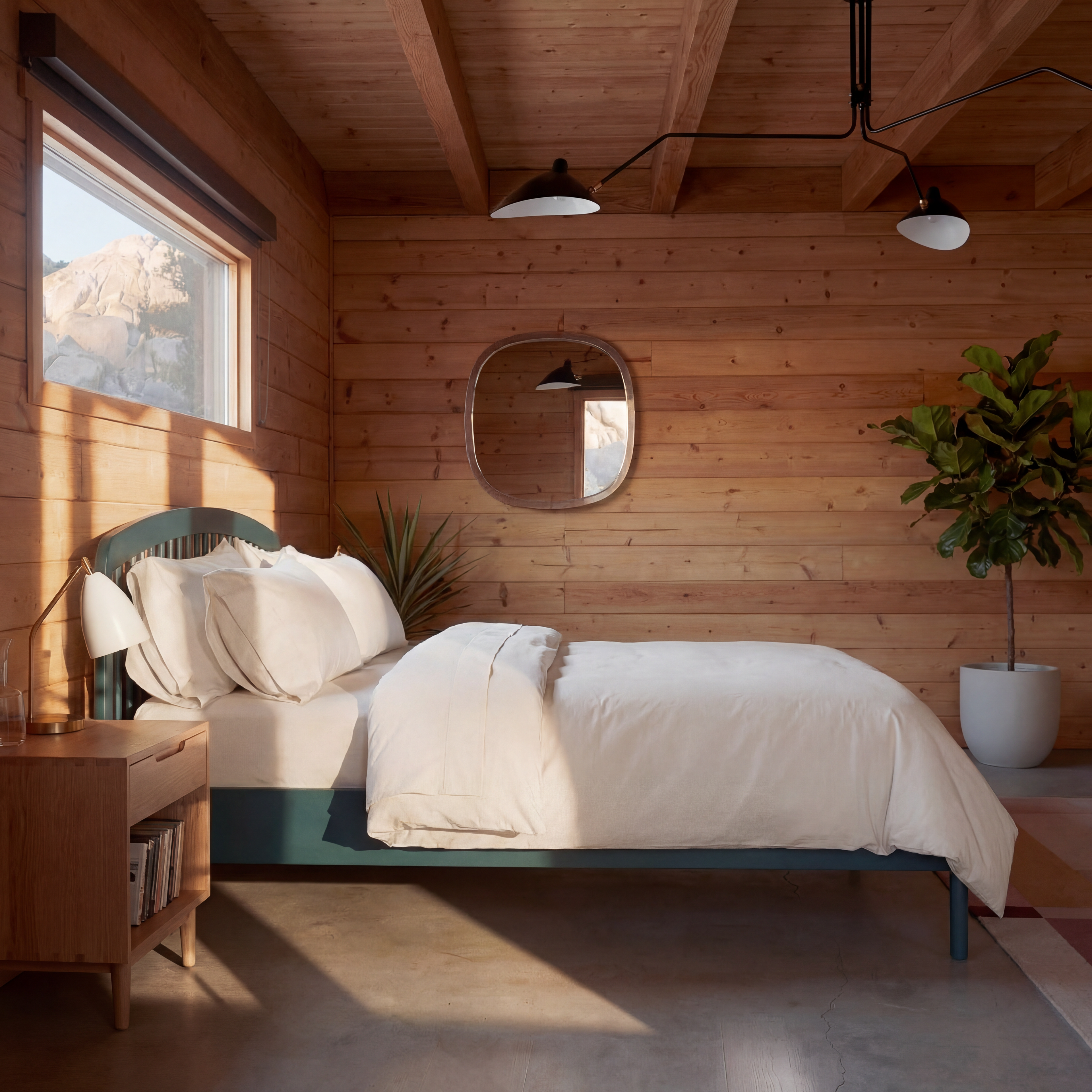 Percale beddengoed set  - creme