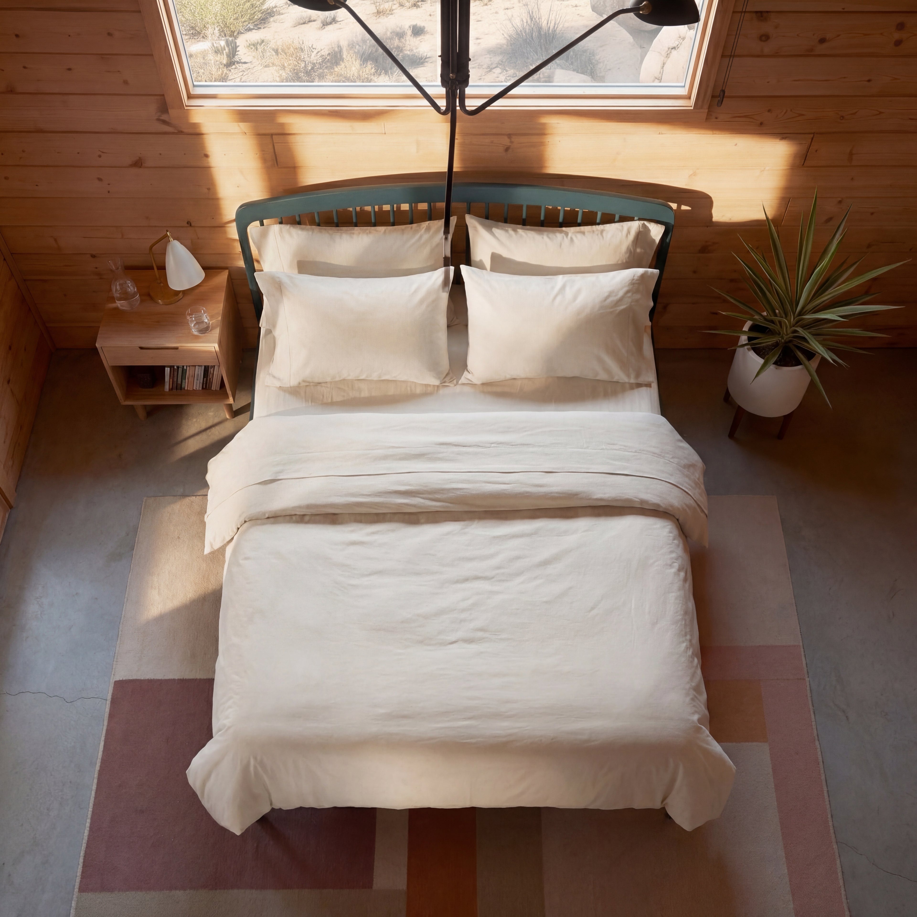 Percale beddengoed set  - creme