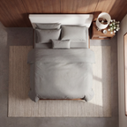 Percale beddengoed set - grijs