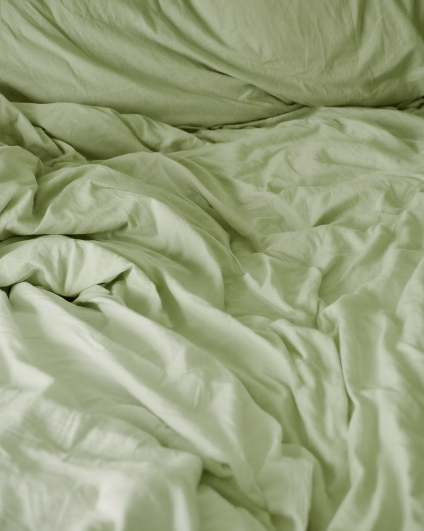 Percale beddengoed set - groen
