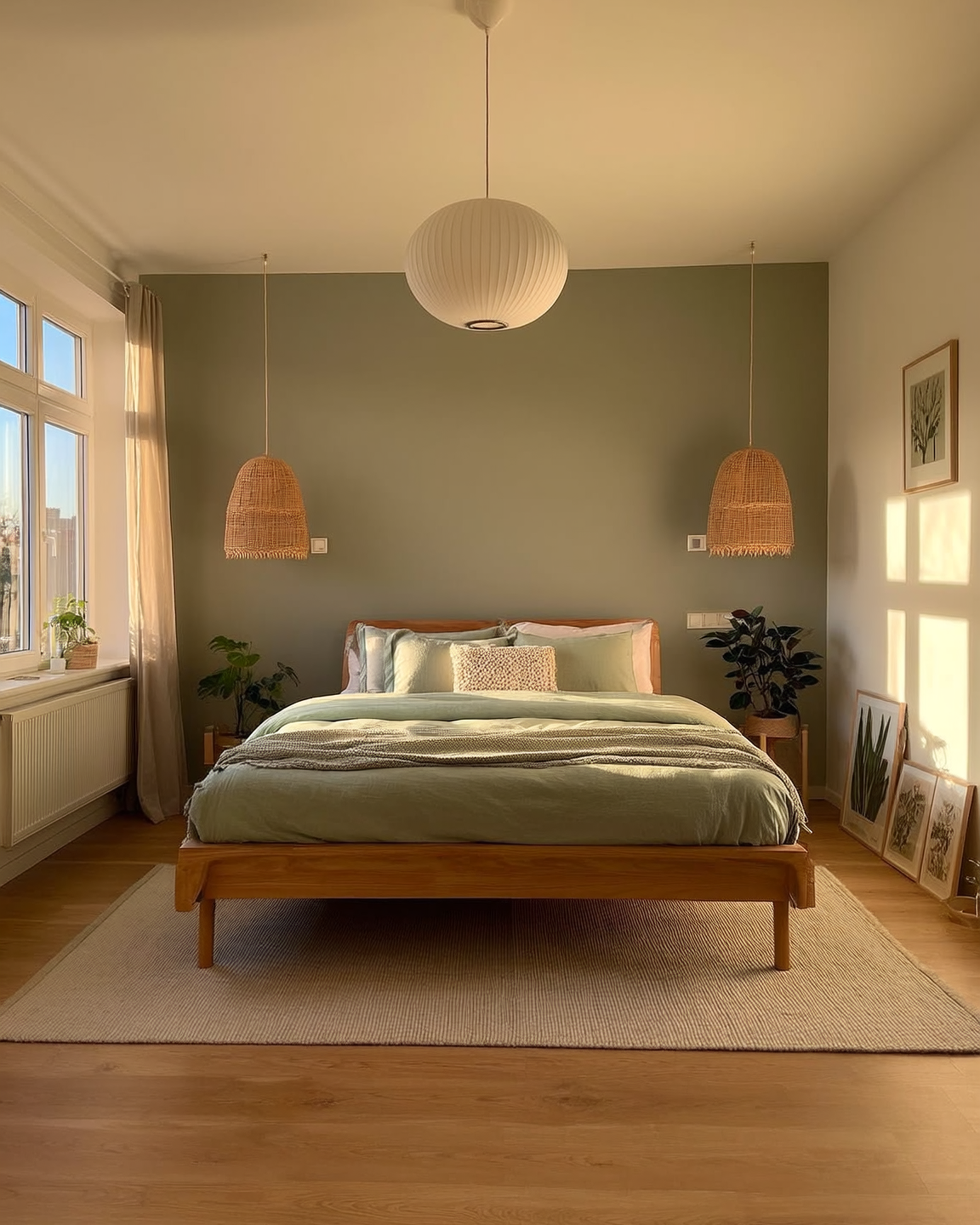 Percale beddengoed set - groen