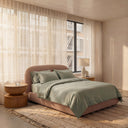 Percale beddengoed set - groen