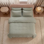 Percale beddengoed set - groen