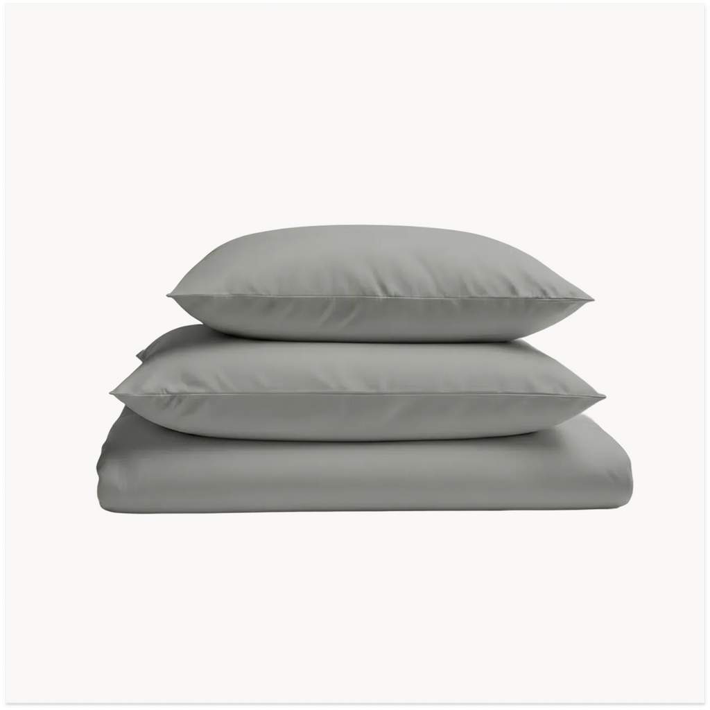 Percale beddengoed set - grijs