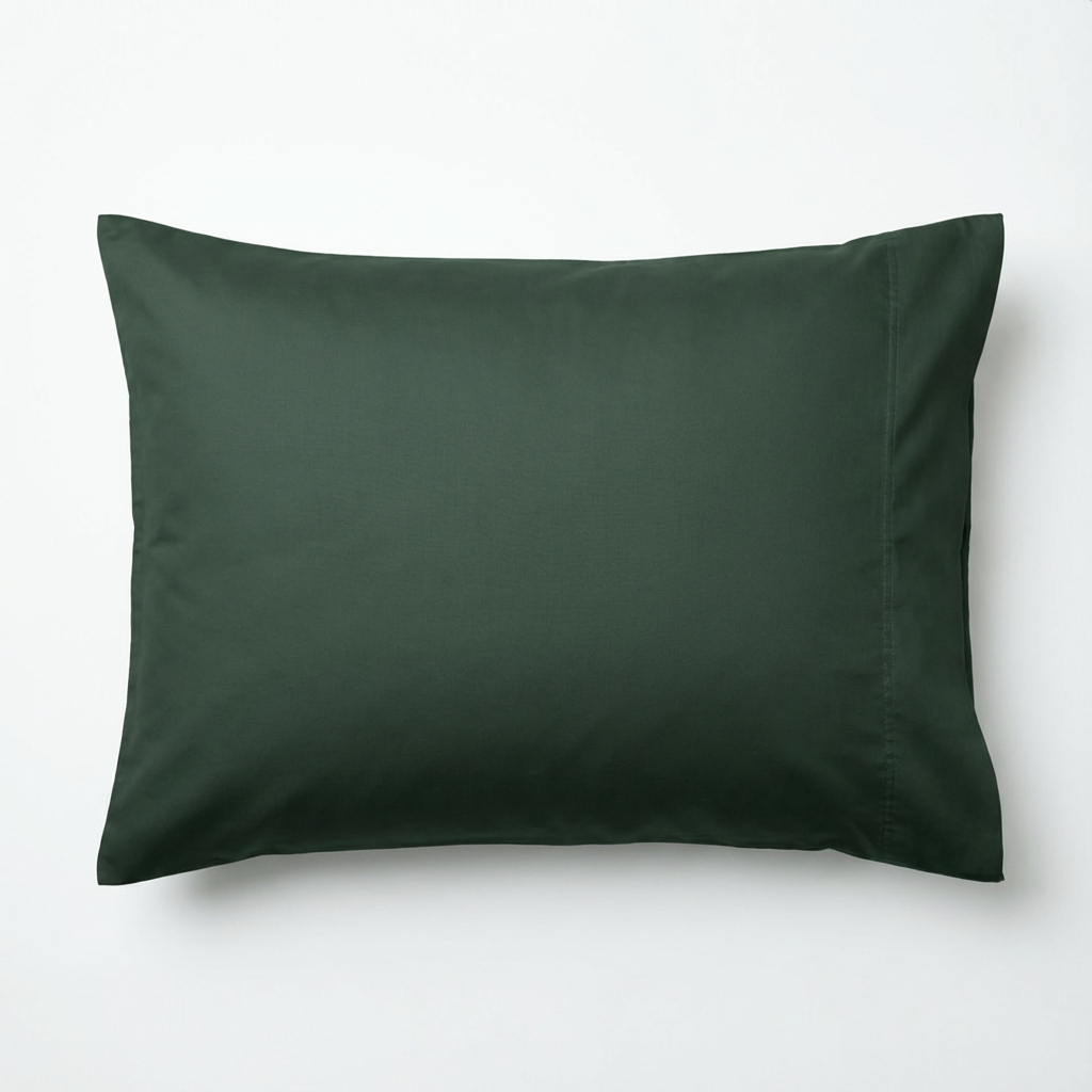 Satijn kussensloop set - mosgroen