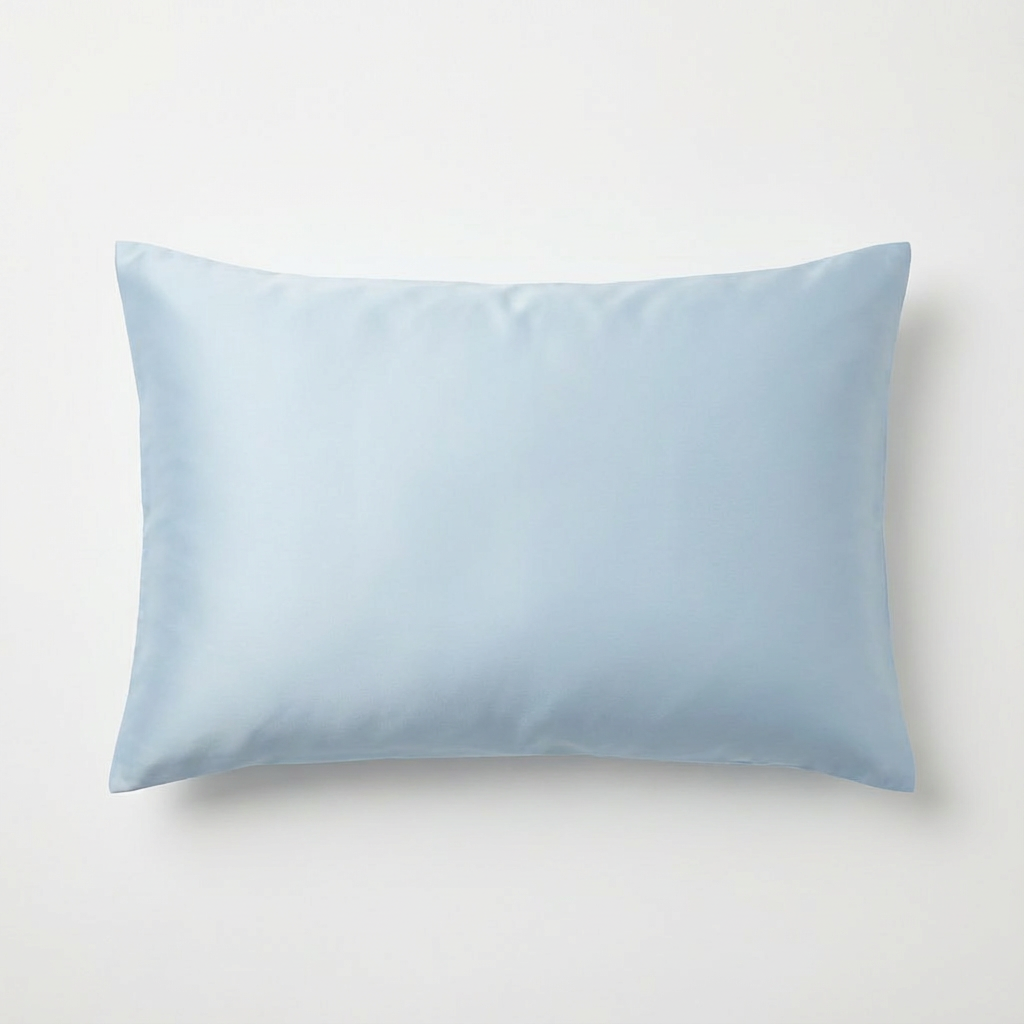 Satijn kussensloop set - hemelsblauw