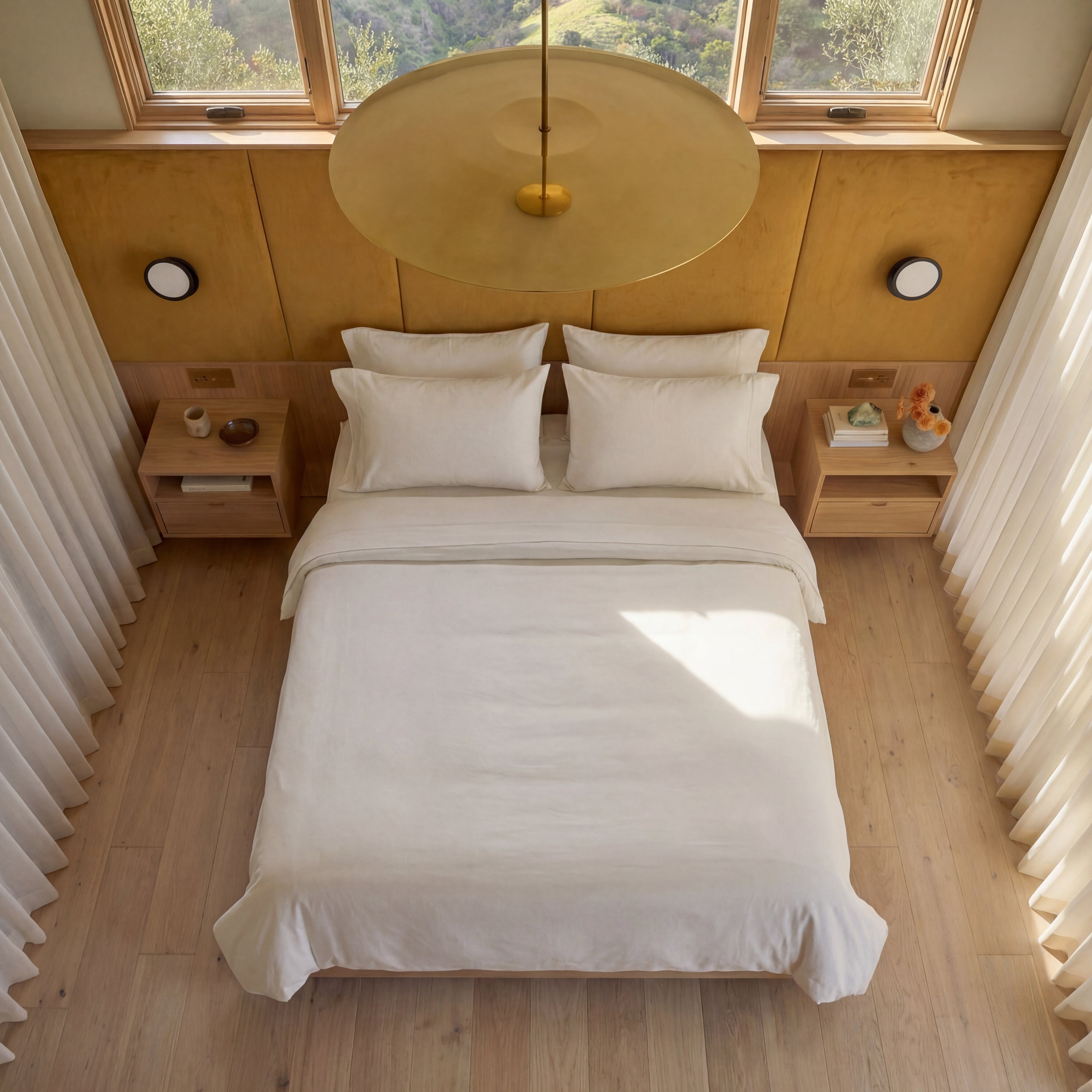 Satijn beddengoed set - wit